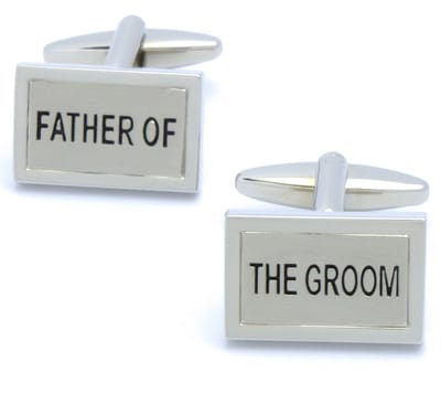 Manchetknopen - Father of the Groom Rechthoek