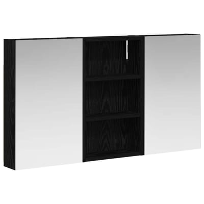 vidaXL - Badkamerkast - set - 3 - st - 90 - x - 10,5 - x - 50 - cm - Bewerkt - hout