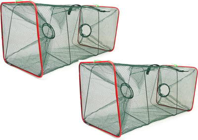 Eurocatch - Kreeftenfuik 2 Stuks - Krabbenfuik - Rivierkreeft - Stevig - Metalen frame - Opvouwbaar - Vang 2x zoveel met 2 stuks