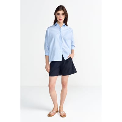 Rich & Royal Cotton Blouse Skyway Blue Maat: 34 | Overhemden Outlet | Dames | Blauw