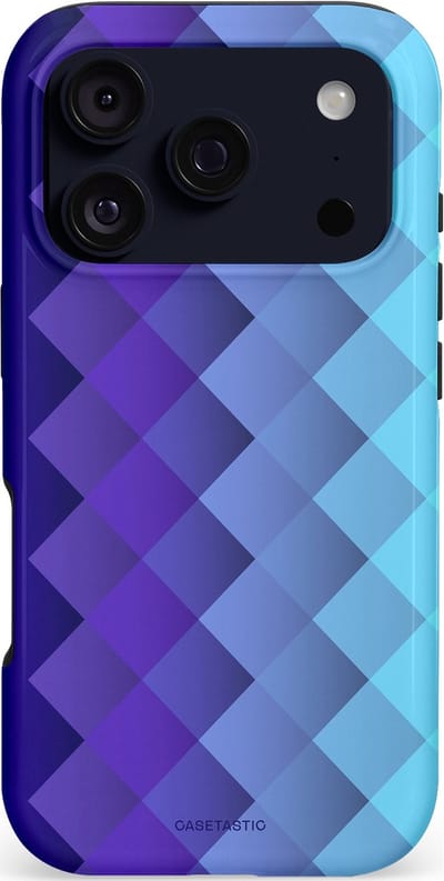 Casetastic hoesje geschikt voor Apple iPhone 17 Pro - MagSafe - Dubbellaagse bescherming - Artica - Fashion Case - Blauw Lavendel