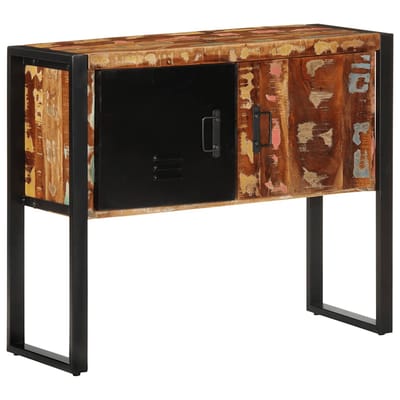 vidaXL - Wandkast - 90x35x75 - cm - massief - gerecycled - hout - meerkleurig