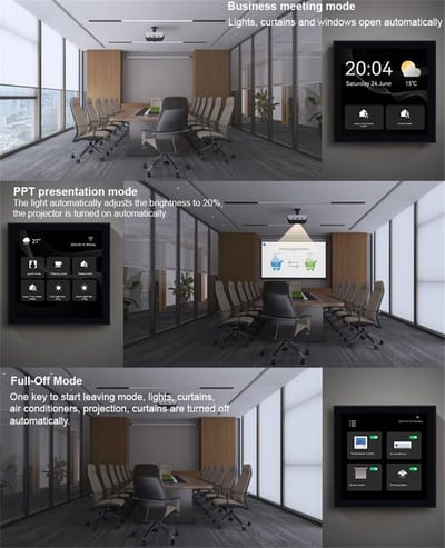 Smart Home Bedienpaneel - Centraal Bedieningsscherm - Alles Bediennen - Ingebouwde Hub - 86x86mm - Wit