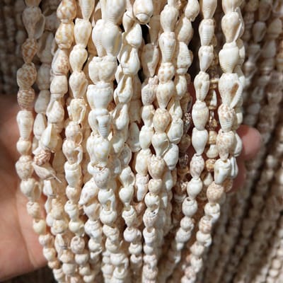 Halsketting schelpen en zeedieren 80cm