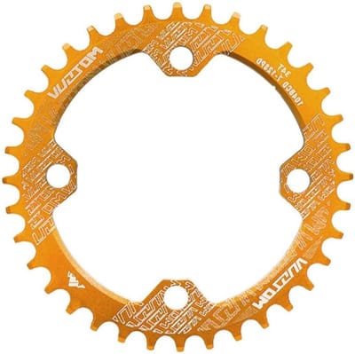 Narrow Wide Kettingblad 34T voor Fietsen - Aluminium, Ronde Vorm, Geschikt voor Enkele Aandrijving