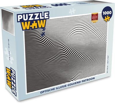 Puzzel Optische illusie golvend patroon - Legpuzzel - Puzzel 1000 stukjes volwassenen