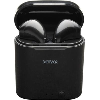 Denver TWE-36 In Ear oordopjes Bluetooth Stereo Zwart Oplaadbox Telefoon