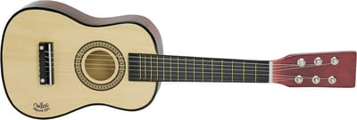 Vilac houten gitaar muziekspeelgoed natuur met reservesnaren.