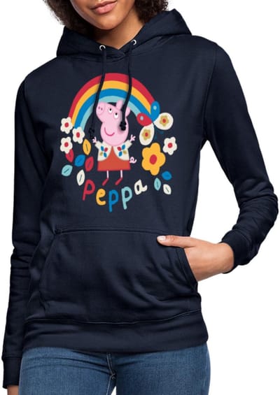Peppa Pig Regenboog Hoodie Dames