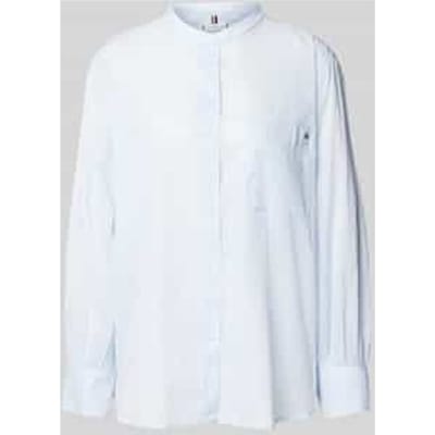 Easy fit overhemdblouse met borstzak, model 'COTTON VOILE'