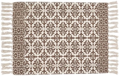 Clayre & Eef Vloerkleed Beige Katoen
