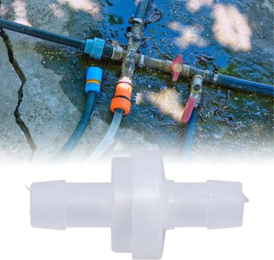 Dailygoods- Terugslagklep 7.9mm - Enkele Manier - PP Kunststof - Corrosiebestendig - Hoge Temperatuur - Drukdraagvermogen - Waterstopkraan