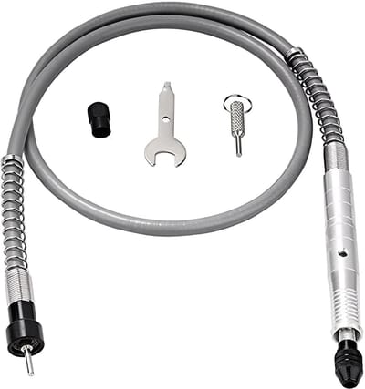 Dailygoods - Boorslang - Flexibele boor-verlengkabelhouder - Geschikt voor rotatieschuurgereedschap - Goud - Boren en slijpen - Eenvoudige installatie...
