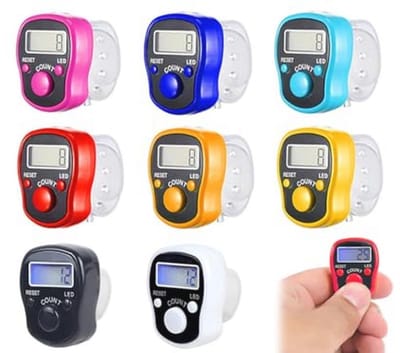 8 Stuks Digitale Vingerteller - LCD Tellen voor Sport en Gebed