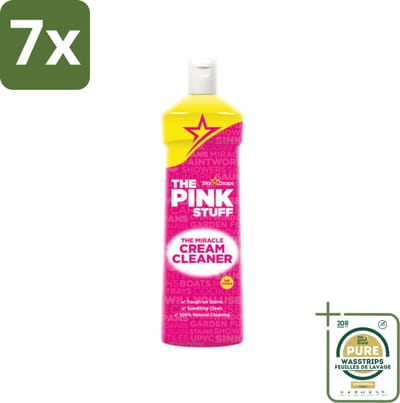 7 x The Pink Stuff - Miracle Cream Cleaner - Allesreiniger - Voor Keuken & Badkamer - 500ml - Grootverpakking - Allesreiniger - Keuken Reiniger - Badkamer Reiniger - Fornuis Reiniger - Wastafel Reiniger