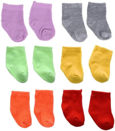 Decoratieve Poppen Sokken - 6 Paar Kleine Sokken voor Speelgoed, Thuisdecoratie en Verjaardagsgeschenken
