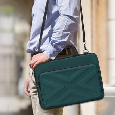 Hardshell Laptop Tas voor Mannen en Vrouwen - Eenvoudige en Stijlvolle Opbergtas met Schouderriem