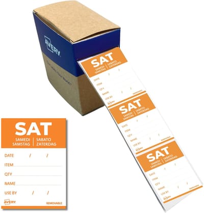 Avery-Zweckform DLDSATREV-500 Multifunctionele etiketten 40 x 56 mm Papier Oranje 1 stuk(s) Weer verwijderbaar Handschriften