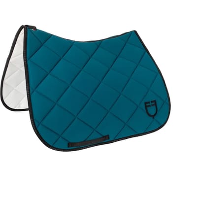 Dressuurtapijt voor paard van technische stof met logo Equestro