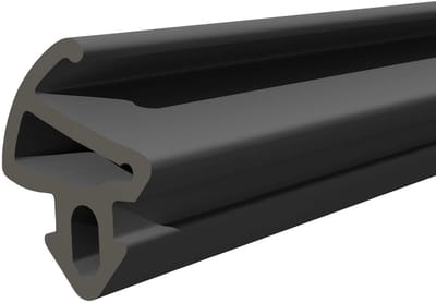 DQ-PP raamafdichting, Zwart, 1 meter, S-1150 Kommerling, PVC-ramen, Rubber afdichting Afdichtingsband, Kunststof raamafdichtingen, ALU-profielafdichting Deurafdichting