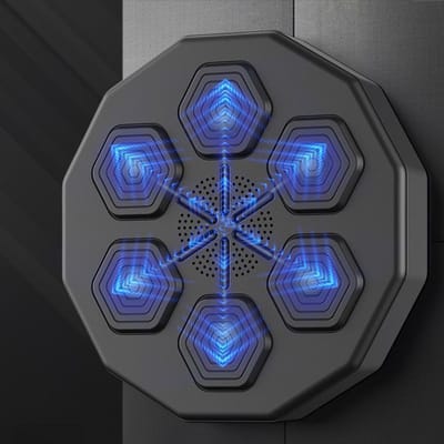 LED Elektronische Muziek Boksmachine Home Wandmontage Slimme Muziekbokser voor Volwassenen Tieners Thuisoefening Muziekbokser blue