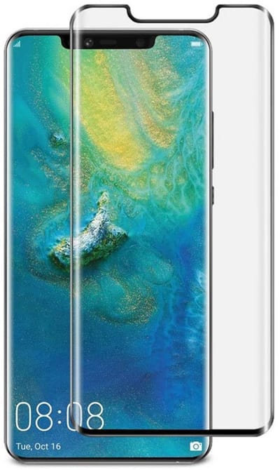 DrPhone Huawei Mate20 Pro Glas - Tempered Glass 3D – Volledige Dekking - Schermbeschermer - Gehard Glas