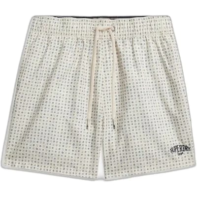 Superdry - Premium Bedrukte 15-inch Zwemshort - Heren - Zwembroeken