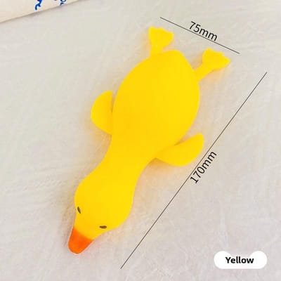 Squishy Eend Stressbal - Angstverlichtend Sensorisch Fidget Speelgoed, Zacht Knijpspeelgoed voor Volwassenen Kinderen, Feestartikelen Cadeaus yellow
