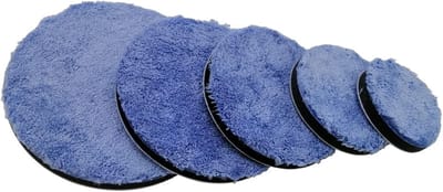 Polijstschijven Set - Microfiber Pads - Oppervlak Bewerking - Duurzaam Microvezelmateriaal - 3 tot 7 inch - Blauw