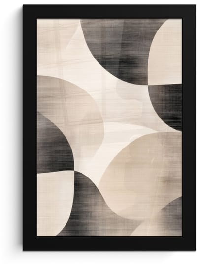 Poster in lijst - Fotolijst 20x30 cm - Posters - Grillige vormen - Subtiele overgangen - Dynamisch - Posterlijst zwart - Decoratie - Wanddecoratie woonkamer - Muurdecoratie slaapkamer