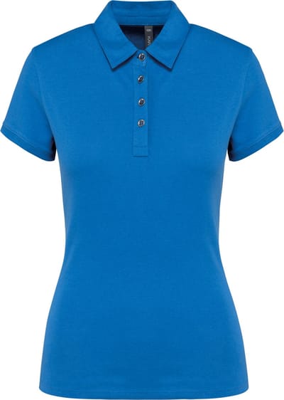 Kariban Damespolo korte mouwen van jersey K263 - Light Royal Blue - XXL