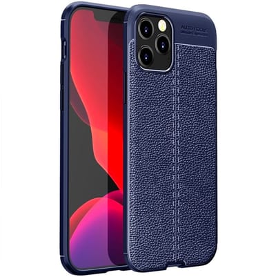 Leather Look TPU Hoesje geschikt voor iPhone 12 Pro Max | Backcover | Leder look TPU | Schokbestendige hoes geschikt voor Apple iPhone 12 Pro Max 6.7 inch