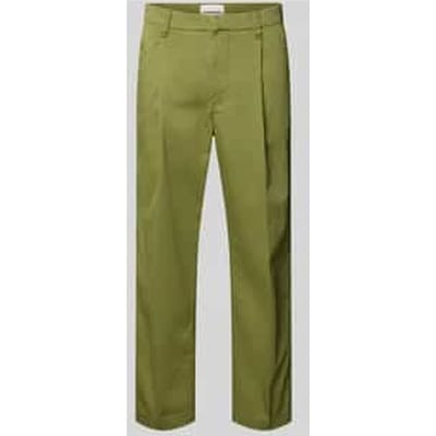 regular fit chino van katoenmix model 'TAAMIR PLEATED'