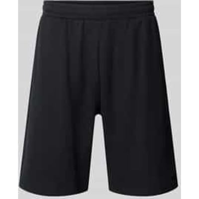 straight fit sweatshorts met structuurpatroon