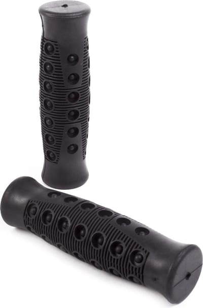 Benson Deluxe fietshandvatten - ergonomisch - rubber - zwart - Ø 22 x 125 mm