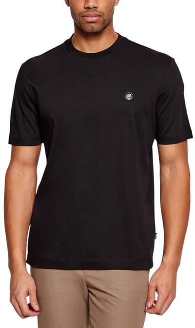 Boss Heren T-Shirt Zwart 50555844/001 C Taut