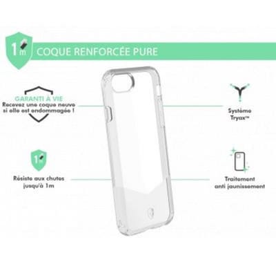 Force Case, Hoesje geschikt voor iPhone SE 2022 / SE / 8 / 7 / 6S / 6 - PURE Versterkt, Transparant