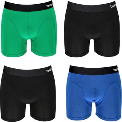 Bamboo Heren Boxershorts - 4 pack - Multi Kleuren - Maat L