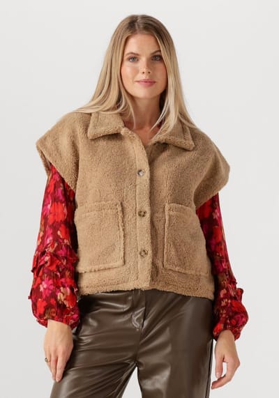 Ydence Gilet Rejou Blazers Dames - Camel - Maat M