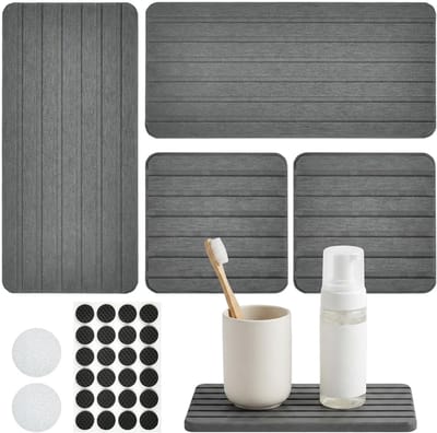 Waterabsorberende mat voor badkamer en keuken - Sneldrogend, Antislip en Duurzaam
