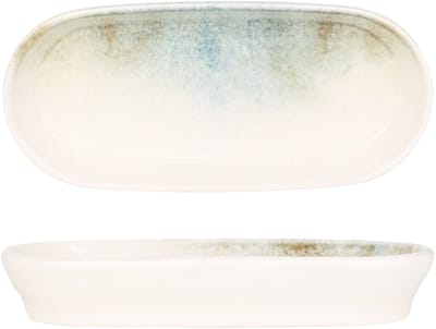 Kütahya Porselen Serveerschaal - Earth - Porselein - 18x9 cm (125cc) - set van 2