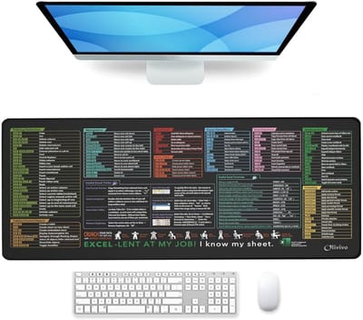Olivivo® Muismat Excellent - Gaming Mousepad XXL - Onderlegger - Grote Muismat - 90x40 CM - Bureaulegger - Toetsenbord - Anti Slip - Waterproof - Desktop mat