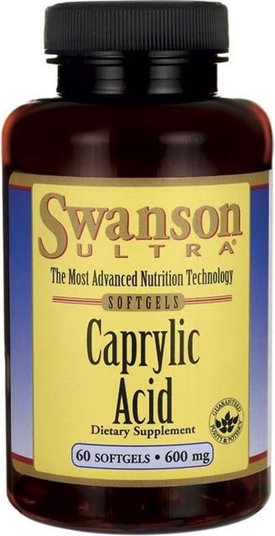Supplementen - Caprylic Acid - 600mg - 60 Softgels - Swanson -
