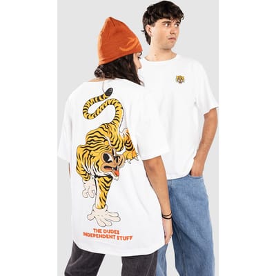 The Dudes Tiger Bear T-Shirt wit