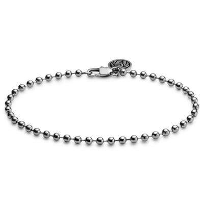 Essentials | 3 mm Zilverkleurige Ketting met Bolletjes Schakels