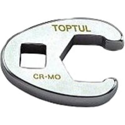 Hanenvoet ringsleutel TOPTUL 19 mm open (voor ratel 3/8 inch)
