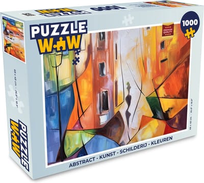 Puzzel Abstract - Kunst - Schilderij - Kleuren - Legpuzzel - Puzzel 1000 stukjes volwassenen