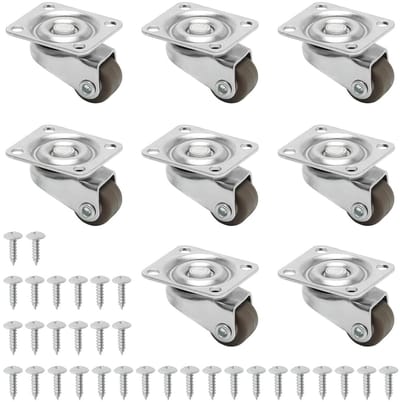 Mini Rollen voor Koffiemaker - 8 Stuks, 1.2 cm, Ideaal voor Meubels en Apparaten, Vervangbare Wieltjes voor Gemakkelijk Verplaatsen