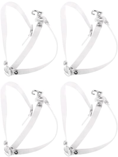 Dailygoods - Afneembare Schoenriemen - Antislip Enkelband - Stabiliteit en Comfort - Doorzichtig - Schoenaccessoires - Perfect voor Hoge Hakken - 2 Paar