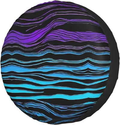 Reservewielhoes - Bandenhoes Beschermhoes - Banden Beschermen - Waterdicht Zonwerend Stofdicht - 17 inch - Camouflage Zebra